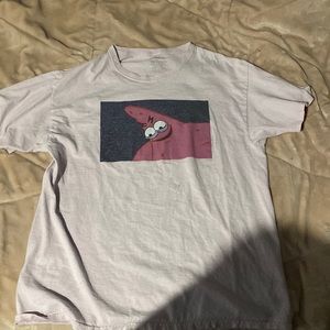 Pink funny Patrick shirt SpongeBob, Large